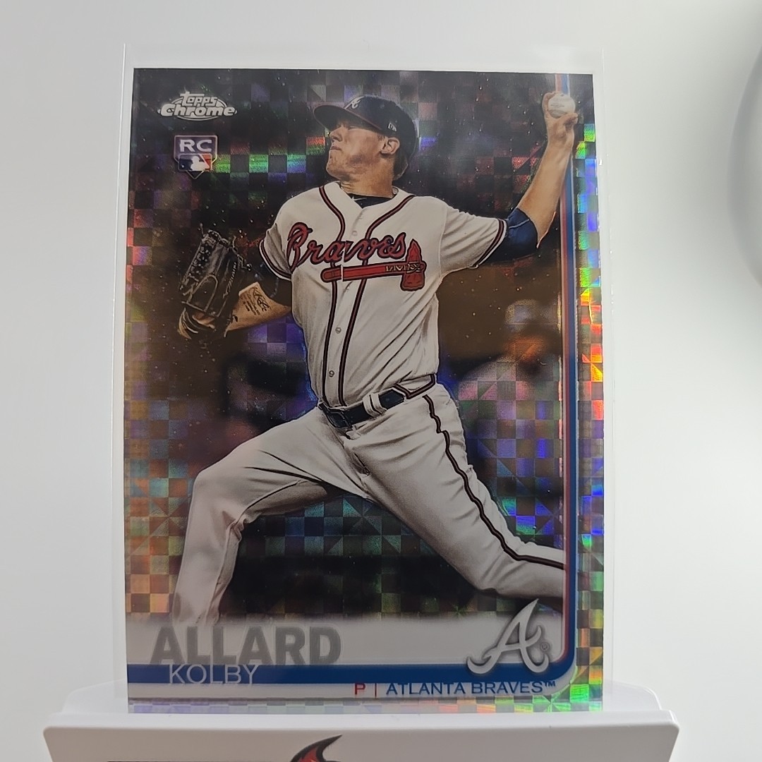 2019 Topps Chrome - Kolby Allard #99 Prism Refractor (RC) Atlanta Braves