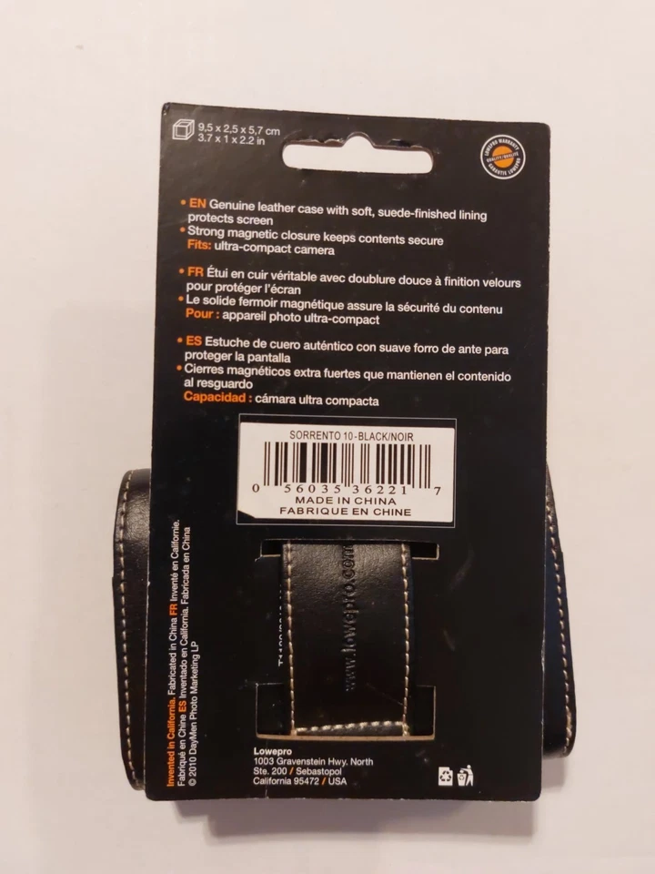 NEW Lowepro Sorrento 20 Camera Case w/Suede Lining Black - Image 4 of 4