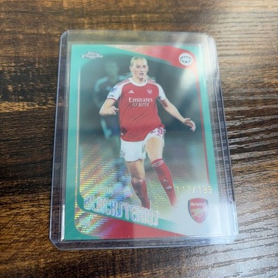 2025-26 Topps Chrome UEFA Women's Stina Blackstenius Aqua Wave /199 Arsenal