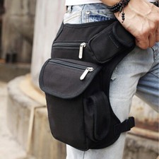 Tactical Canvas Waist Pack Travel Drop Leg Bag outdoor Hiking Camping Thigh Bag
