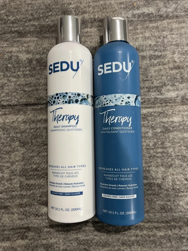Pack de 2 champúes y acondicionadores diarios SEDU Therapy refrescan todo tipo de cabello Foto 3 de 4