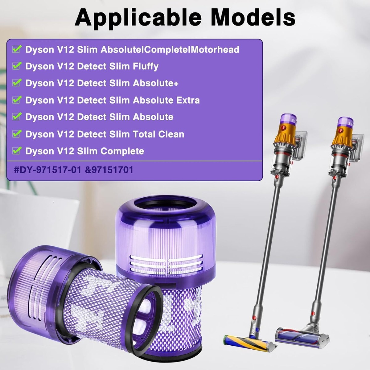 新品　Dyson V12 Detect Slim hepa フィルター Dyson V12用 HEPAフィルター | ダイソン
