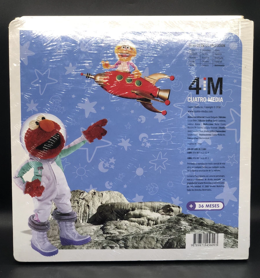 Plaza Sesamo Los Oficios de Elmo Cuando Crezca Sera Astronauta Book - Image 3 of 4