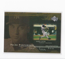 DEREK JETER 2000 UPPER DECK BASEBALL PRIME PERFORMERS INSERT CARD-SHIPS FREE