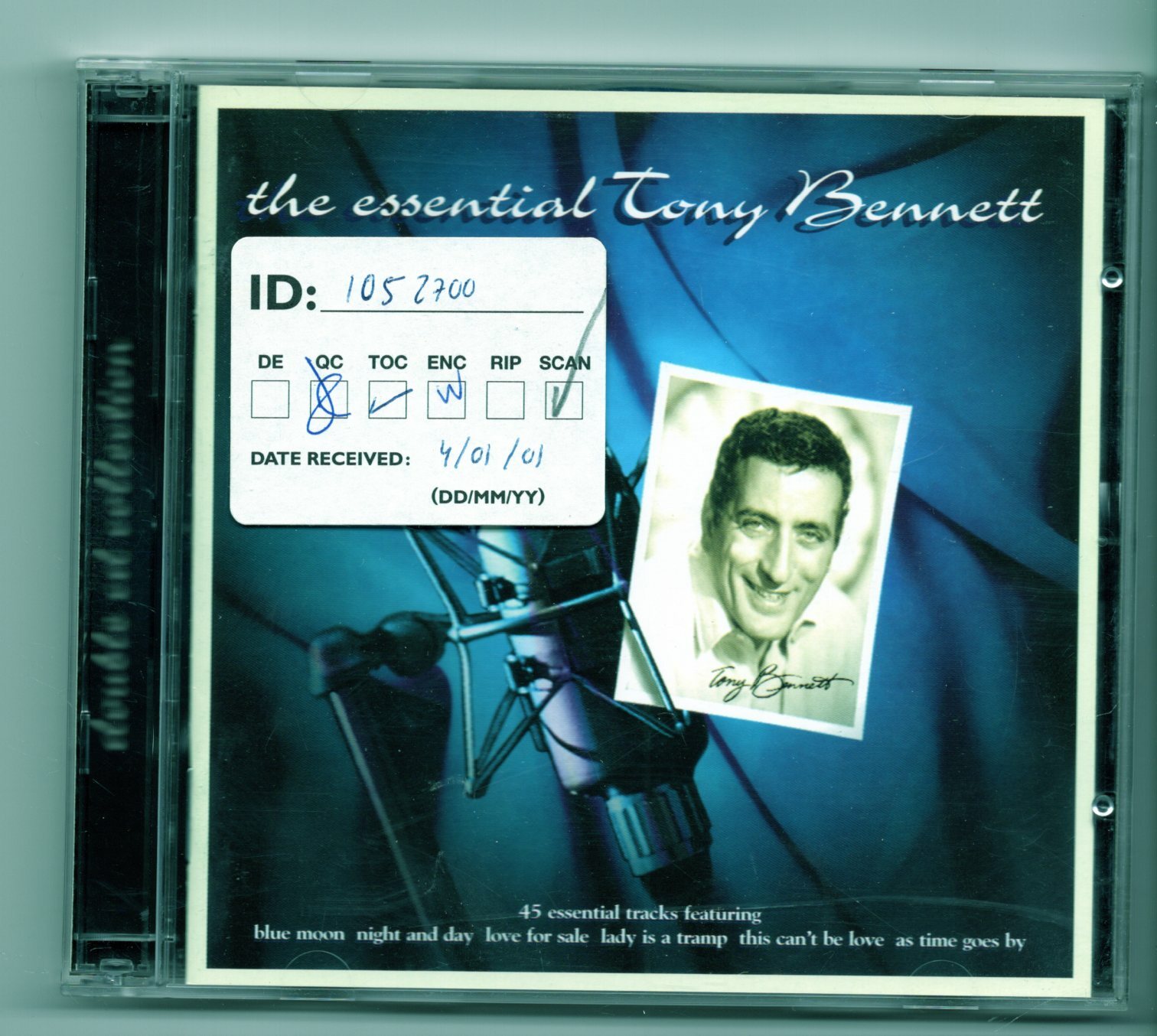 (JG506) The Essential Tony Bennett, 45 tracks - 1999 double CD