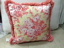 Frontgate Outdoor Patio Floral Valeraine Citrus Chair Sofa Throw Peony Pillow 