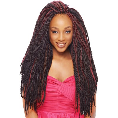 2x Tantalizing Twist Janet Collection Noir Kanekalon Crochet