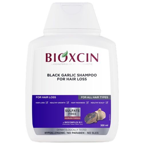 Bioxcin Schwarzer Knoblauch Shampoo 300ml – Stärkendes Shampoo gegen Haarausfall - Bild 4 von 4