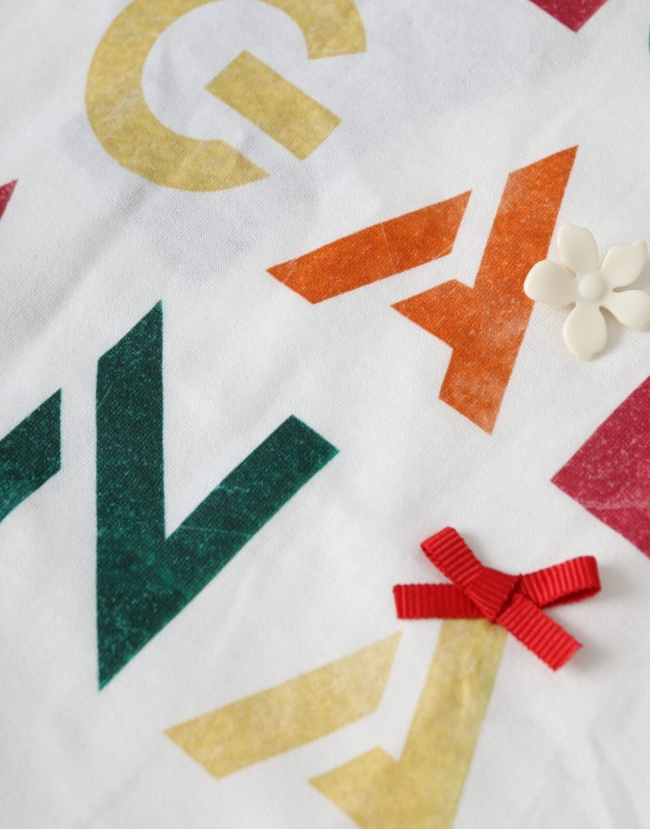 DOLCE & GABBANA Kids T-shirt White Embellished Cotton Long