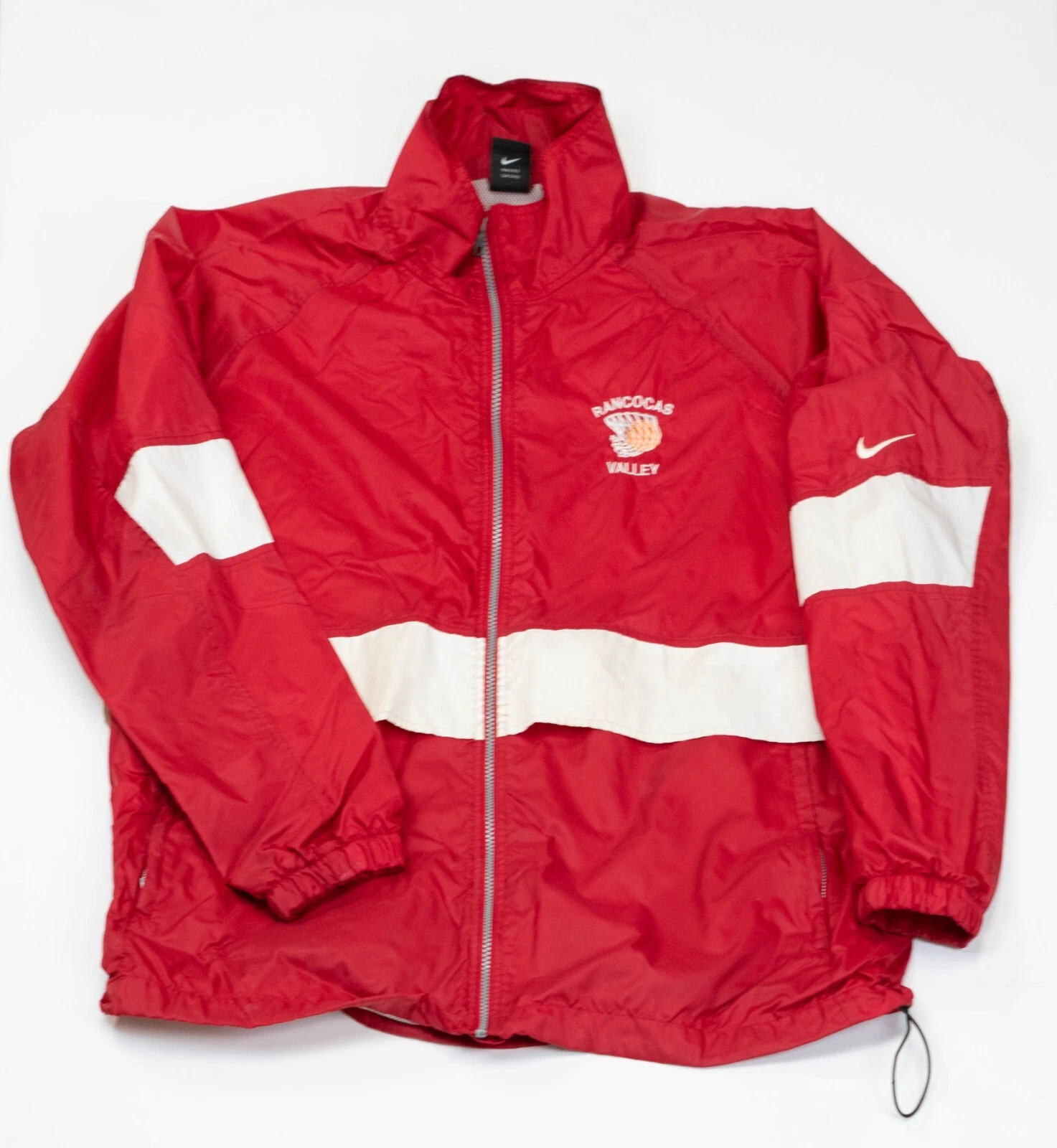 Vintage Nike Windbreaker Jacket Mens XL Red Jacket Colorblock Basketball Team