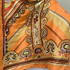 CODELLO PAISLEY BOHEMIAN ORANGE HAND ROLLED S...
