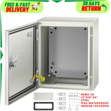 Electrical Junction Enclosure IP66 Waterproof Steel Plastic Outdoor Project Wall