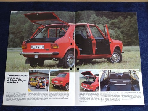 FSO 125p Zastava 1100 Super Prospekt + Preisliste 1980 gelocht - Picture 5 of 5