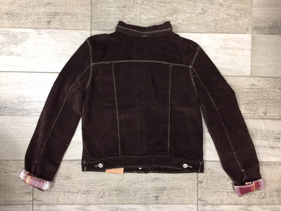 Chaqueta corta de pana amatista para mujer talla grande marrón envío rápido $42 nueva Foto 4 de 4
