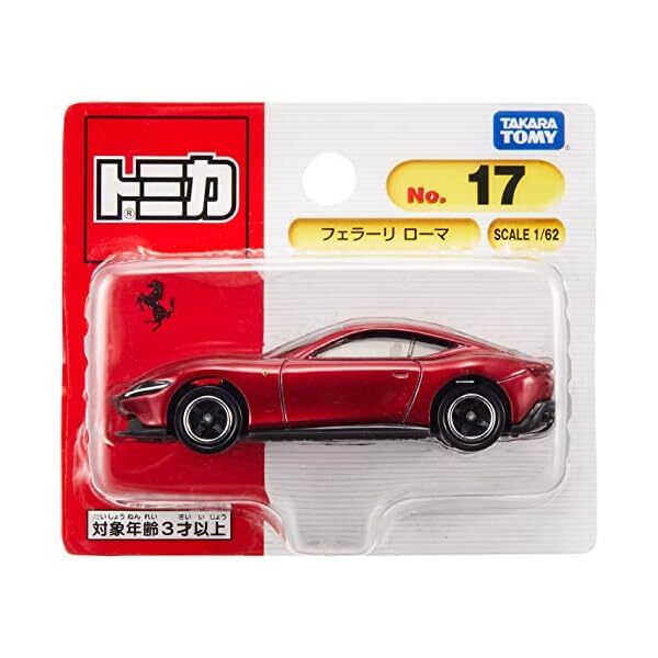 Tomica No.17 Ferrari Roma (BP) Red Official Collectible Exclusive Authentic