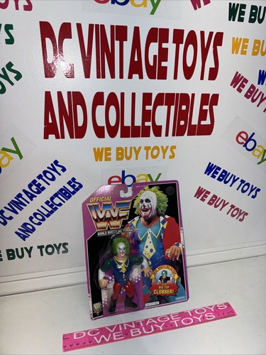 WWF DOINK THE CLOWN Series 9 Wrestling Figure HASB...