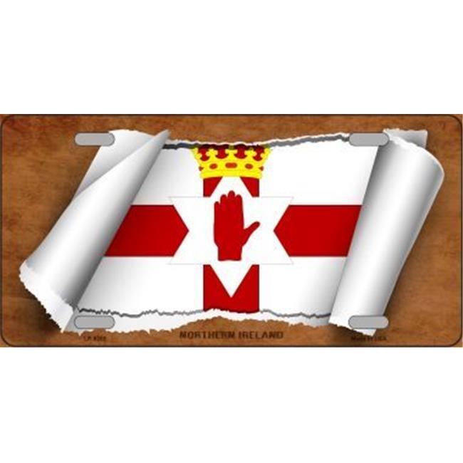 Smart Blonde LP-9255 Northern Ireland Flag Scroll Novelty Metal License Plate...
