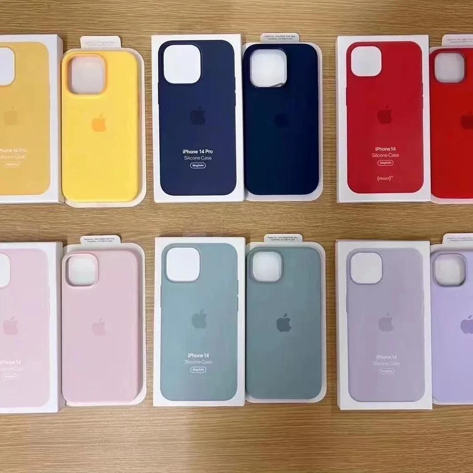 For iPhone 14 14Plus 14Pro 14Pro Max New Original Silicone Phone Case MagSafe - Image 4 of 4