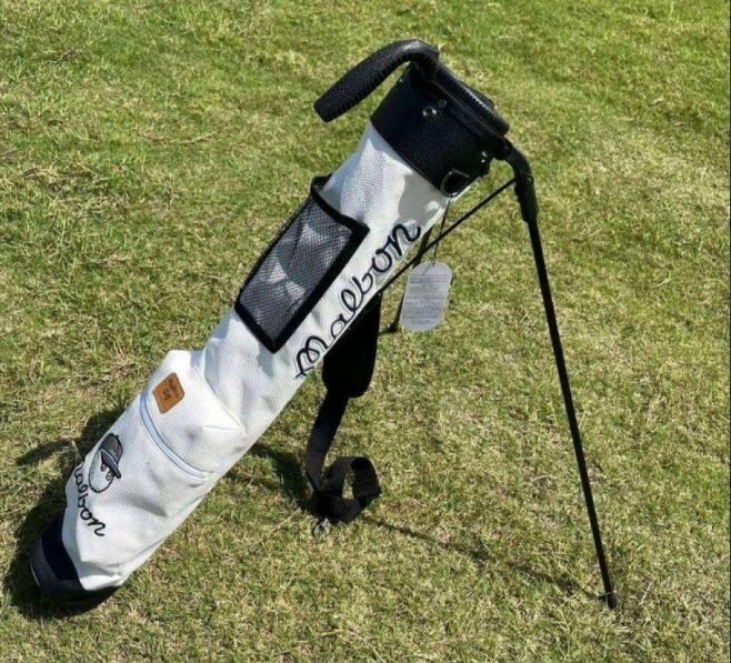 Malbon Golf Sport Carry Stand Pencil Bag 5-6 Club White Japan