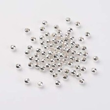 3MM/4MM/5MM Silver Round Iron Spacer Beads