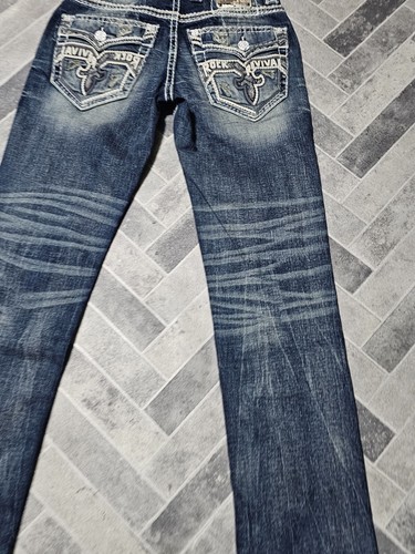 New Men’s Rock Revival Rami Straight Jeans Stretch Denim New Size 29x31 - Picture 6 of 12