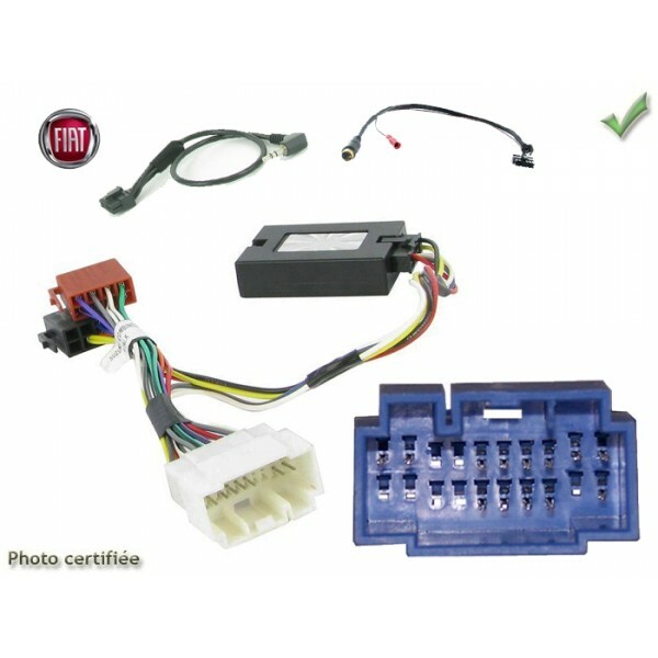 Commande au volant pour Fiat Sedici et Suzuki SX4 de 2006 à 2014 noir en ABS