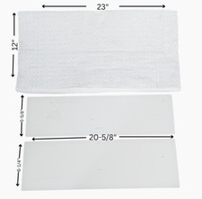 US Stove e Vogelzang pannello fibra anteriore e posteriore + kit coperta fibra ceramica