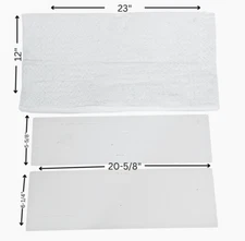 US Stove and Vogelzang Front and Rear Fiber Board + Ceramic Fiber Blanket Kit