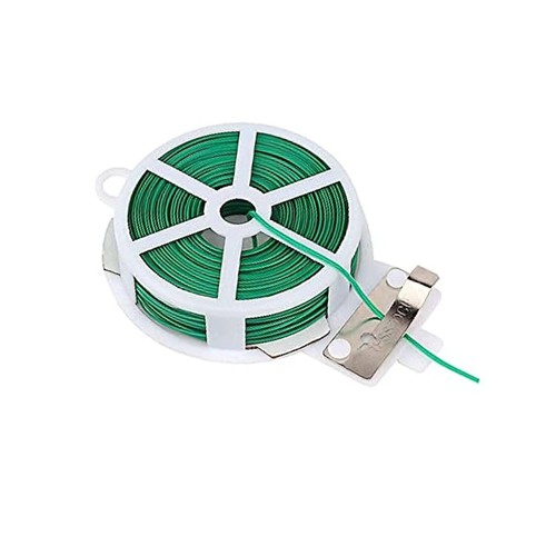 Kitchen Bag Gardening Plant Green Twist Tie Wire Roll With Cutter Strapping 30m - Picture 17 of 18