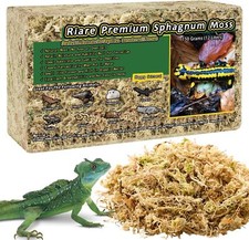 5.3OZ Premium Sphagnum Moss for Reptiles- 6QT Natural Reptile Moss Dried, Forest