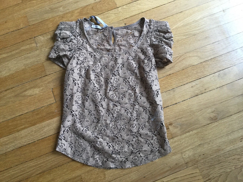 Top Dentelle Kookai - Taille 34 - Marron - Neuf Avec Étiquette