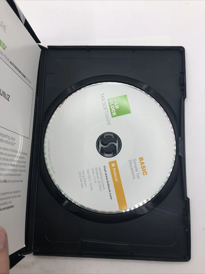 2018 H&R Block Basic 1040 Federal turbo formerly Tax Cut New CD sealed DVD case! - Image 3 of 4