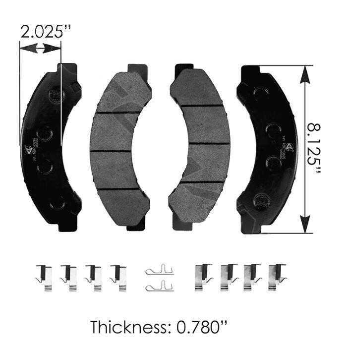 Brake Pads # 8973292660, 97168633, MKD825, 141.7697-D825 | eBay