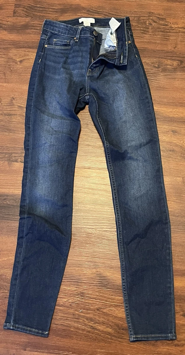 H M Women s Super Skinny Low Waist Dark Stretch Blue Jeans Size 2