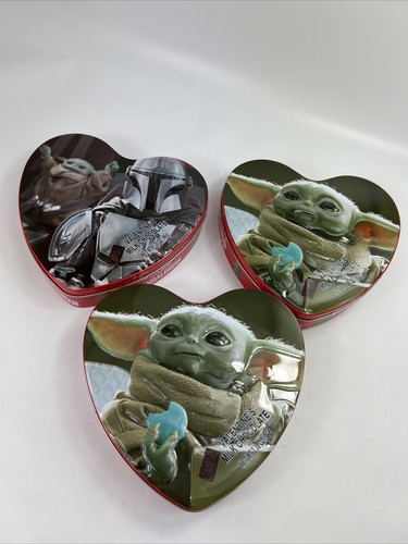3 Star Wars Mandalorian Valentinstag 7" Herz Dose mit Pralinen Neu 7/2023