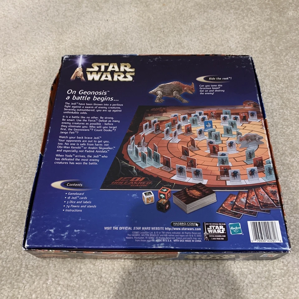 Star Wars Jedi Unleashed Board Game Battle On Geonosis MB 2002 Anakin Obi-Wan - Image 2 of 4