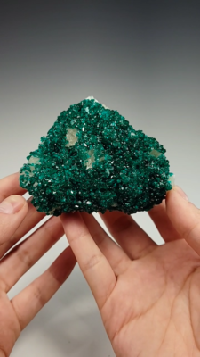 Dioptase Verte Naturelle De Namibie - 5.7x3.2mm, 0.51ct, Non Traitée