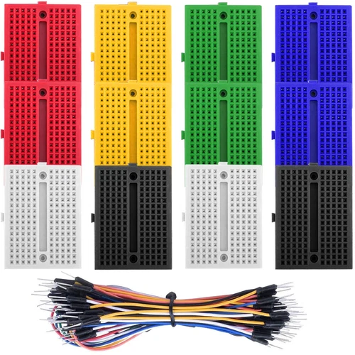 Breadboard Steckbrett Mini Lötfreies Prototyp-Leiterplatten-Kit 170 Tie Points, 
