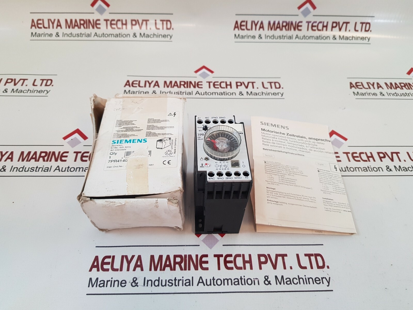 Siemens 7PR4140-6PM00 Time Relay 7PR41 AC 220/230V
