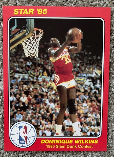 Star 85 1985 Slam Dunk Contest Card 8 Of 10 Dominique Wilkins EBay