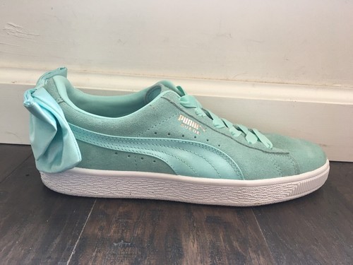 puma satin bow sneakers