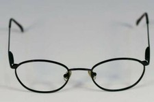 Fossil Sidney Matte Black Metal Eyeglass Frames Designer Style Rx Eyewear