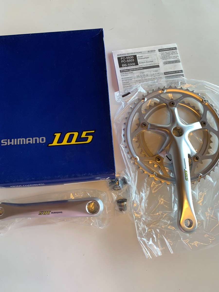 Shimano 105 FC-5500 Double Chainring Crank Set FC-5500 39/52 172.5