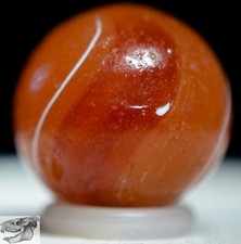 Handmade Butterscotch Custard Swirl Marble, 11/16 in, Near Mint, Free Ship S1169