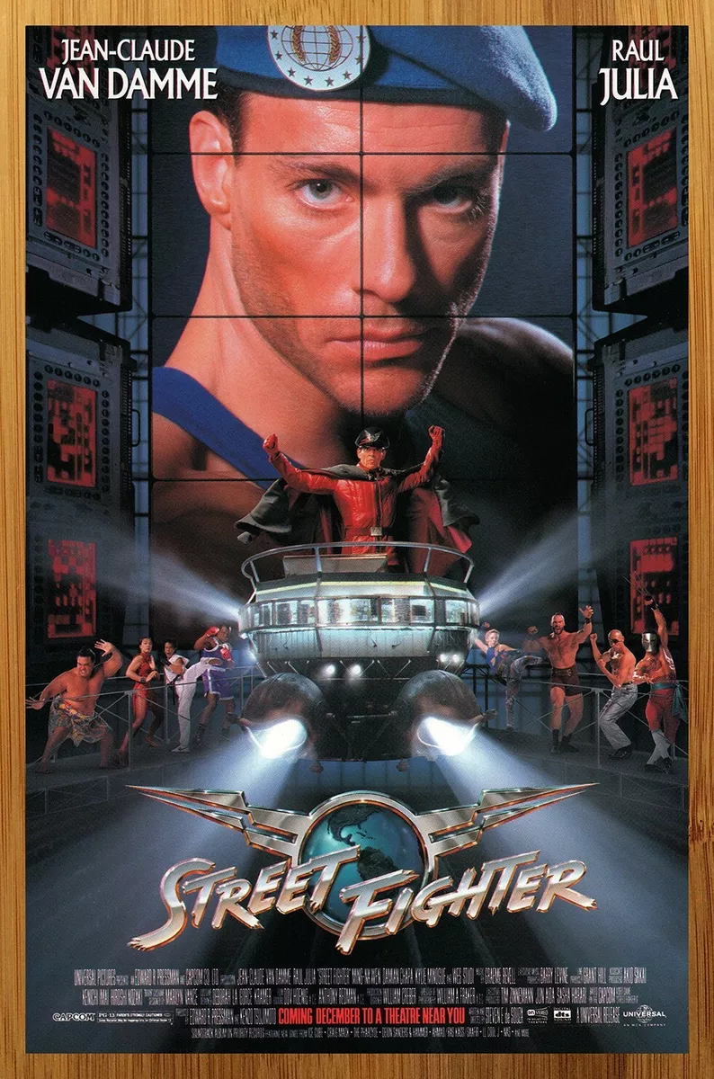 STREET FIGHTER 1994 ORIG. 11x17 MOVIE POSTER! JEAN-CLAUDE VAN DAMME GAME  ACTION!