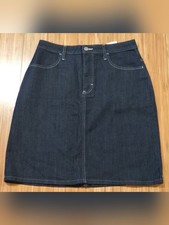 Lee By Riders Denim A-Line Skirt - Dark Blue