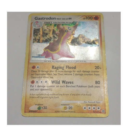 Pokémon Gastrodon West Sea Secret Wonders 9/132 Holo Rare 100 HP Stage 1 TCG Ca…