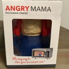 ANGRY Mama Microwave Oven Steam-Cleaner, Cleans with Vinegar, Water Steam