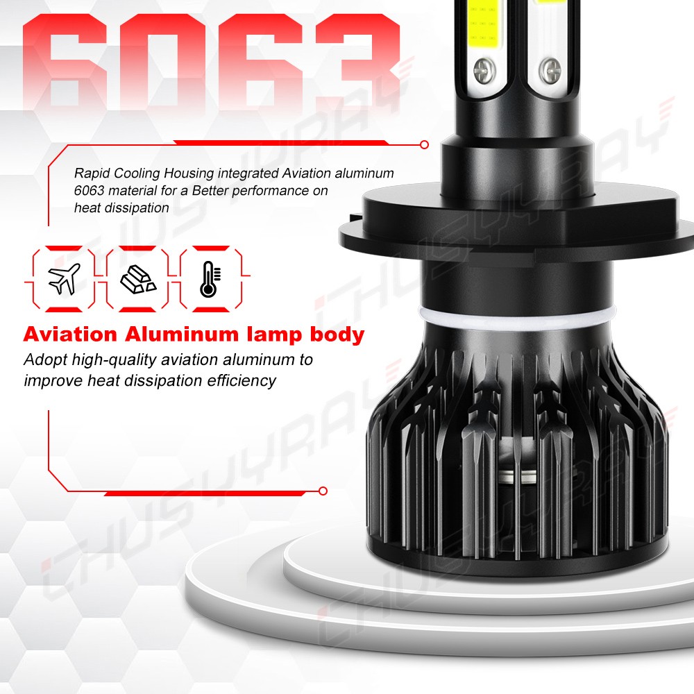 For 1986-1995 Suzuki Samurai 40W 7inch Round LED Headlights Hi/Lo