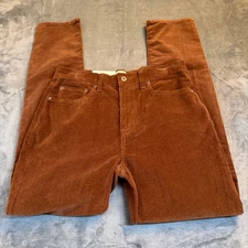 Mutual Weave Relaxed Taper Corduroy Pants 5 Pocket Kona Brown Mens 32x34" NWT